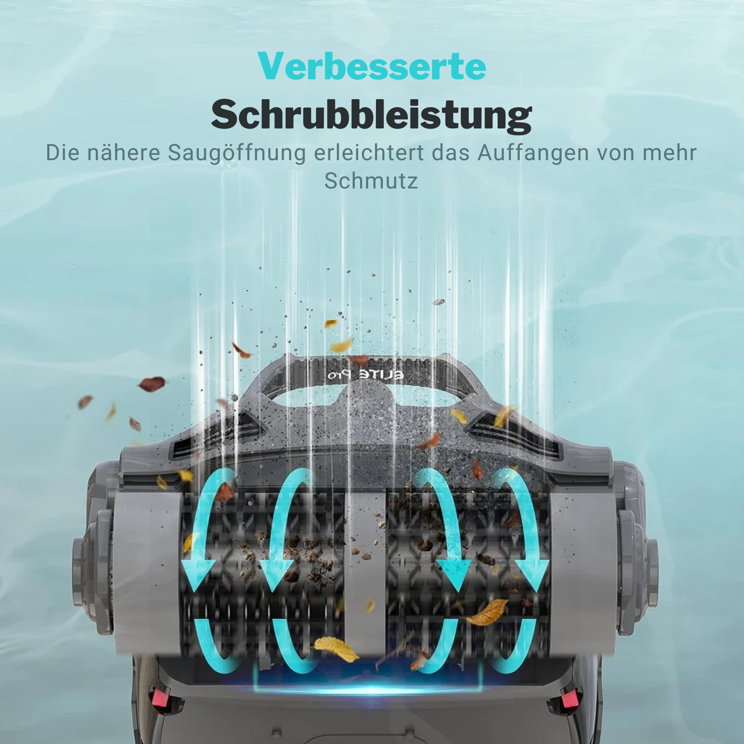 AquaGlanz™ Kabelloser Poolreiniger