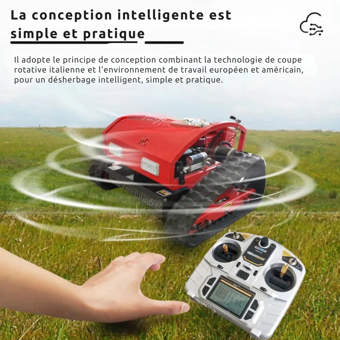 GreenDrive™ Tondeuse à gazon avec télécommande