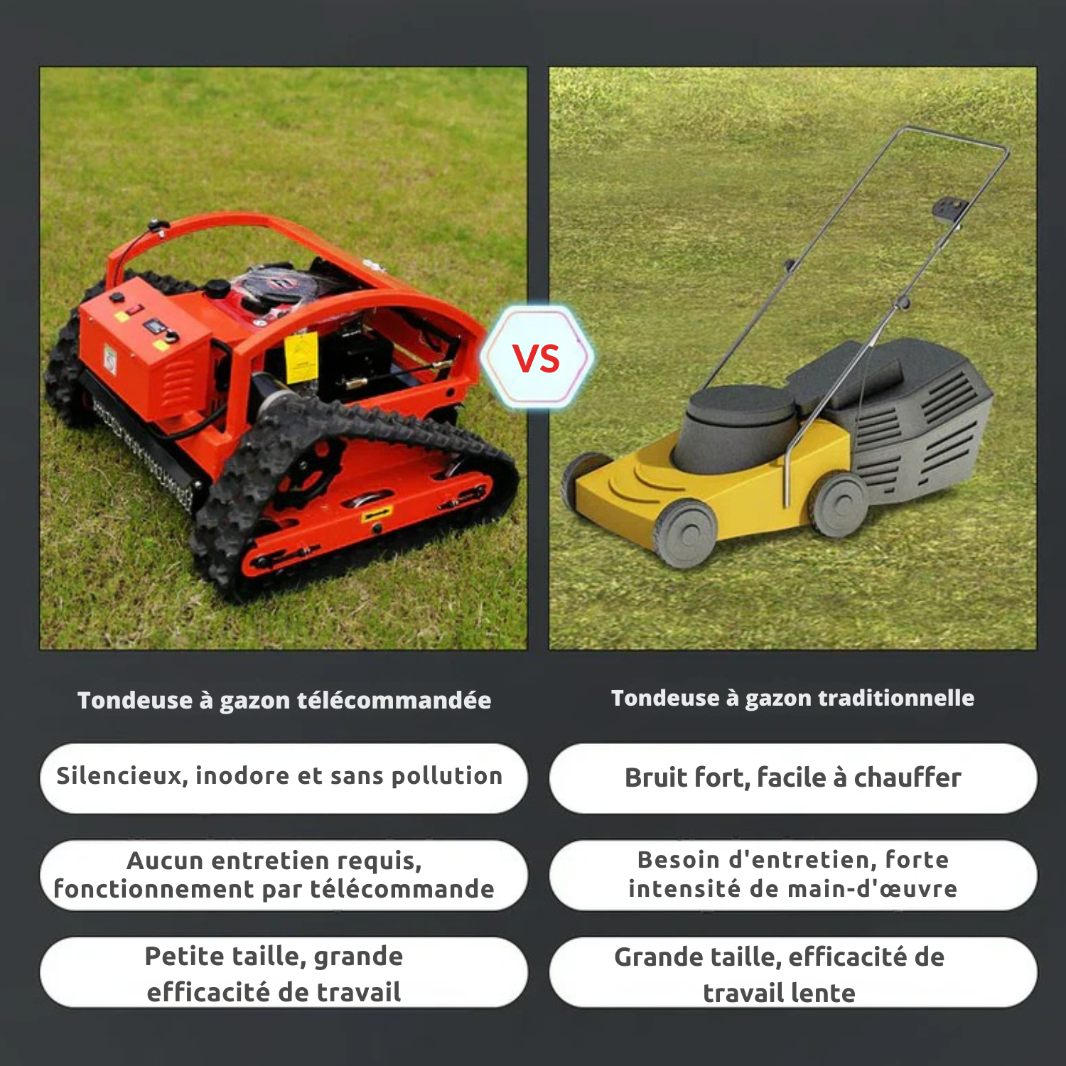 GreenDrive™ Tondeuse à gazon avec télécommande