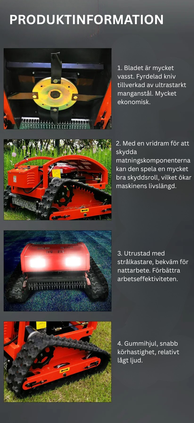 GrassCut™ Fjärrstyrd Terränggående Gräsklippare